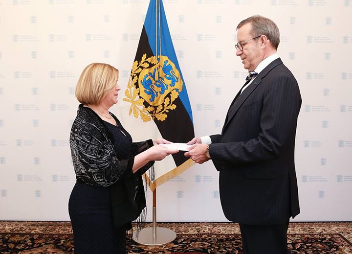 Veleposlanica Bosne i Hercegovine Vesna Ćužić predala vjerodajnice predsjedniku Republike Estonije Toomasu Hendriku Ilvesu
